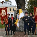Image for 22 сентября казаки МОКО СКР участвовали в архиерейской службе в Иосифо-Волоцком монастыре