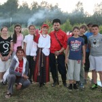 Image for В Клинском районе прошел школьный туристический слет, на котором казаки КГКО МОКО СКР организовали показательные выступления
